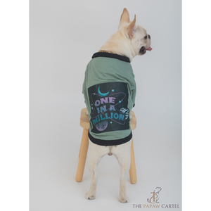 The Papaw Cartel One In A Million Polo Tshirt for Dogs (Sage Green)