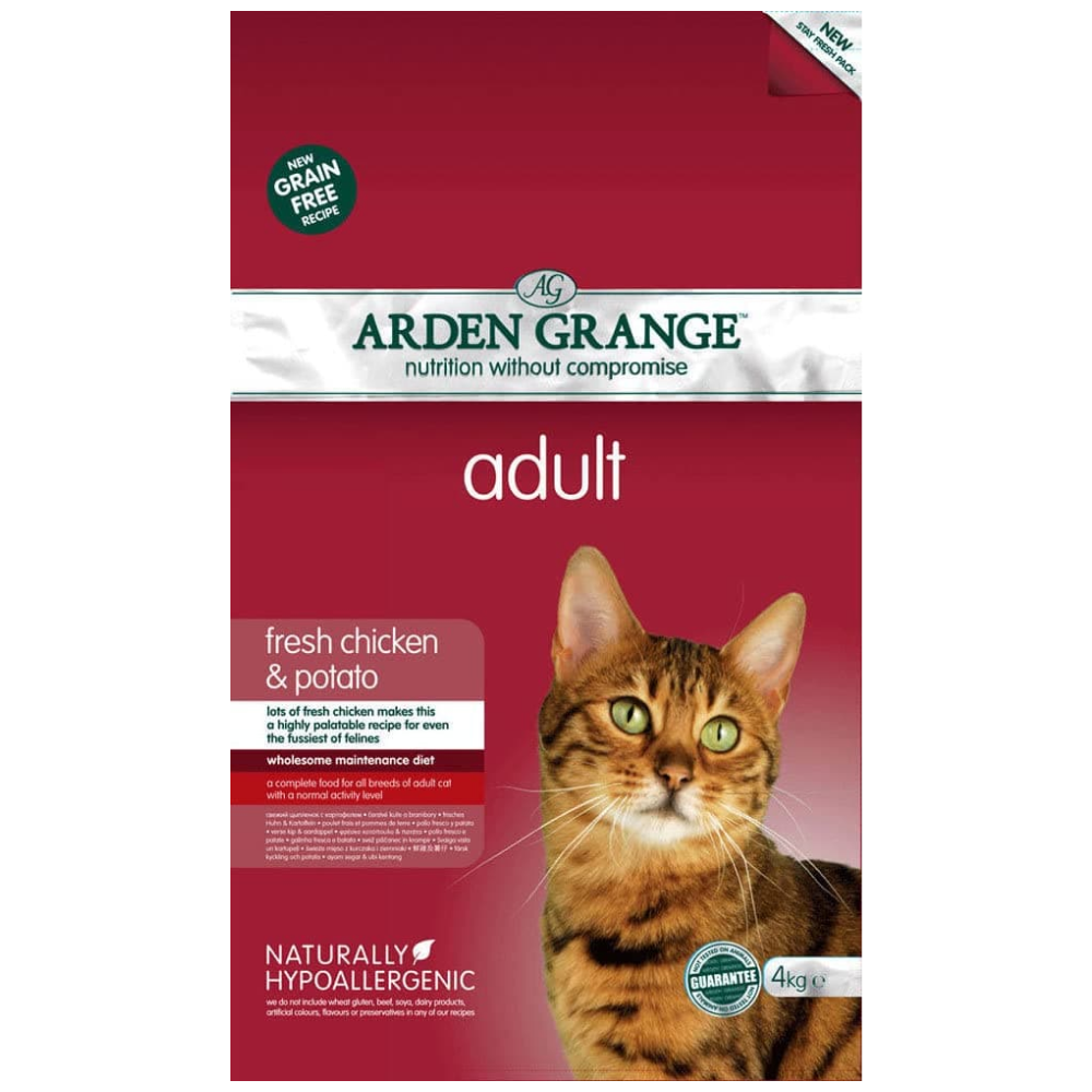 Arden Grange Fresh Chicken & Potato Grain Free Adult Cat Dry Food