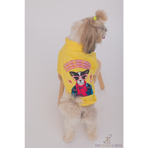 The Papaw Cartel I AM My Own Muse Turtle Neck Tshirt for Dogs (Yellow)