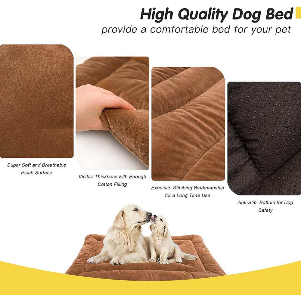 Royal Pets Cart Reversible Matt Bed for Dogs and Cats (Brown)