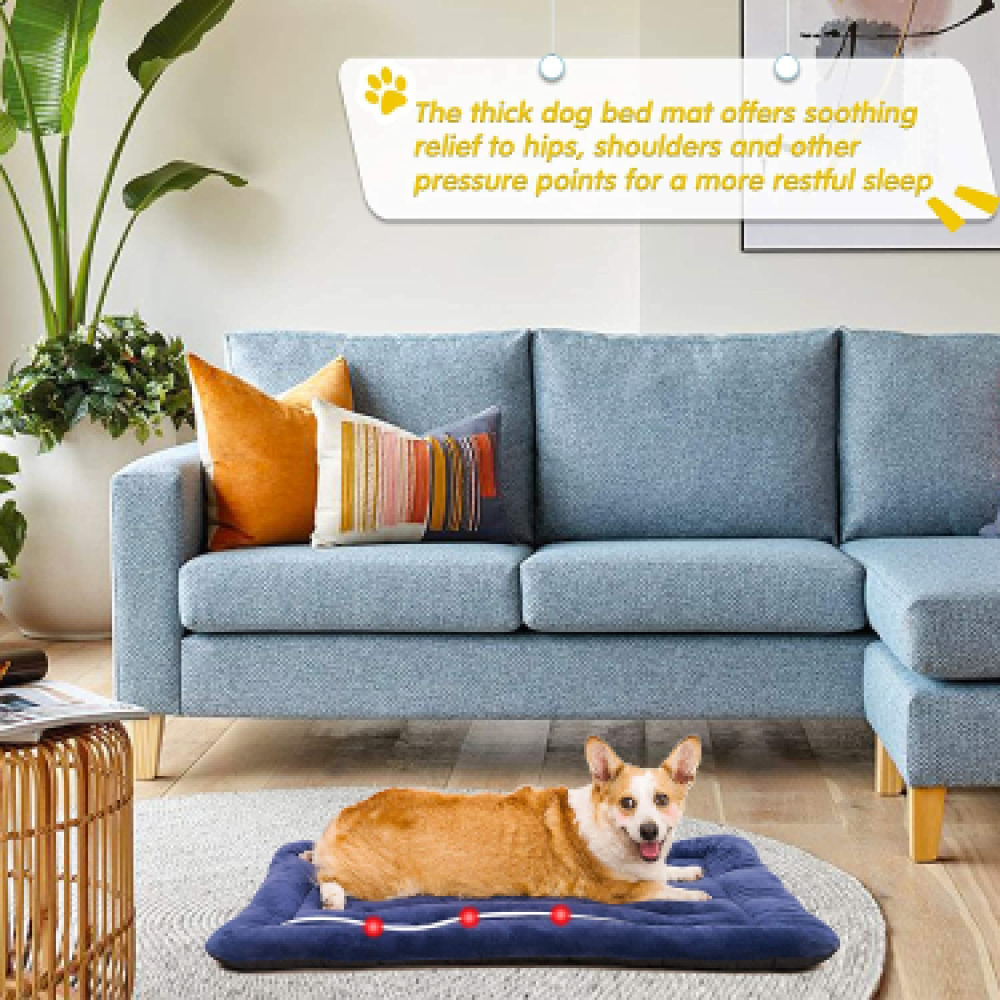 Royal Pets Cart Reversible Matt Bed for Dogs and Cats (Blue)