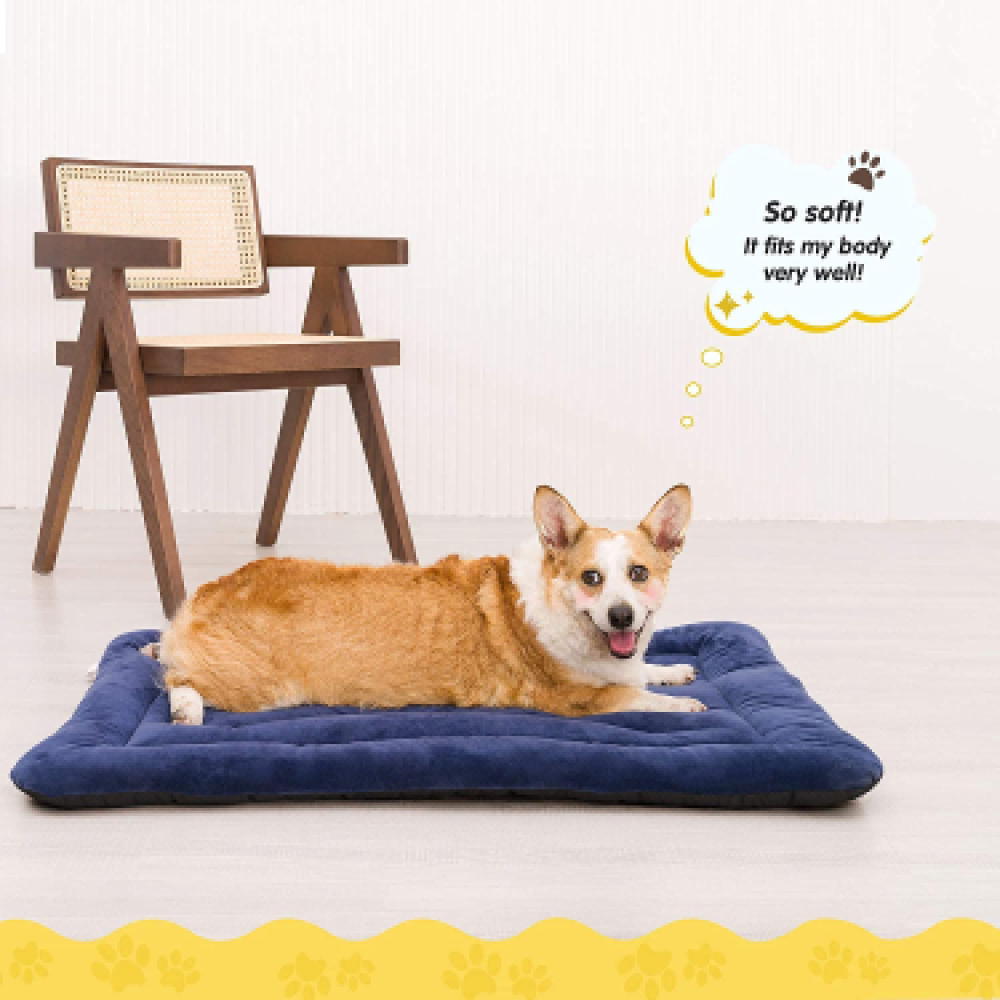 Royal Pets Cart Reversible Matt Bed for Dogs and Cats (Blue)