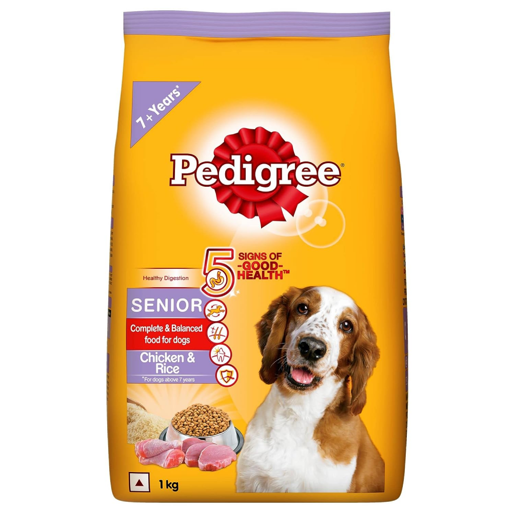 Pedigree Chicken & Rice Senior (7+ Years) Dog Dry Food