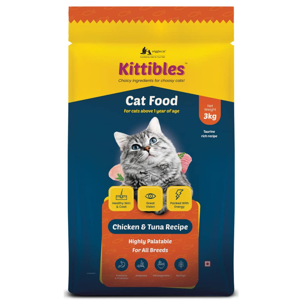 Wiggles Kittibles Chicken and Tuna Cat Dry Food