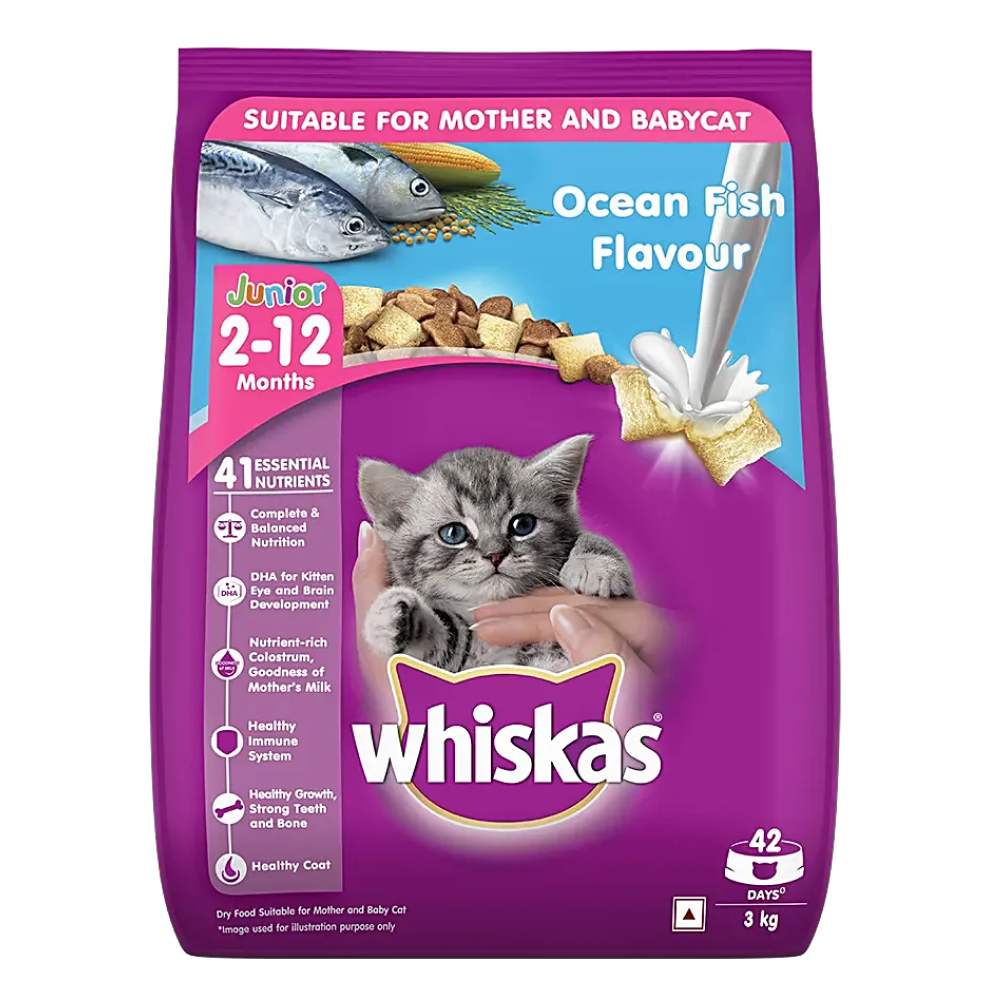 Whiskas Ocean Fish Flavour Mother and Baby Cat Dry Food