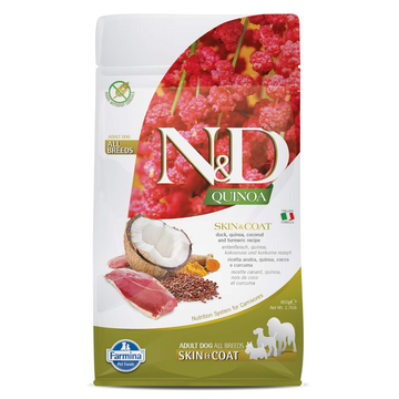 Farmina N&D Quinoa Duck Coconut & Turmeric Skin & Coat Grain Free Medium and Maxi Dog Dry Food