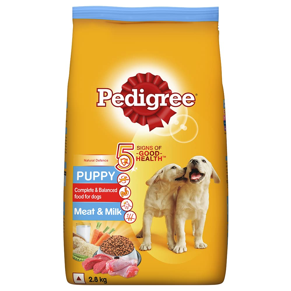 Pedigree Meat & Milk Puppy Dog Dry Food (Buy 1 Get1) (Limited Shelf Life)