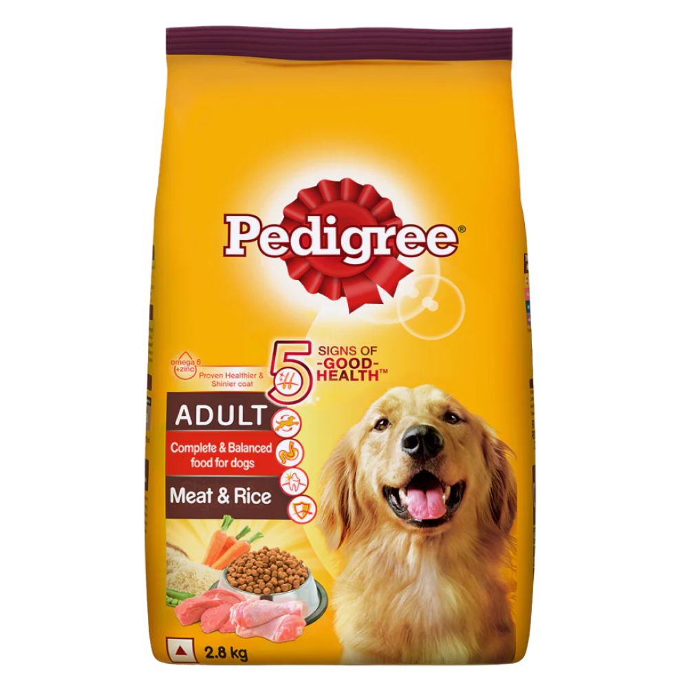 Pedigree Meat & Rice Adult Dog Dry Food