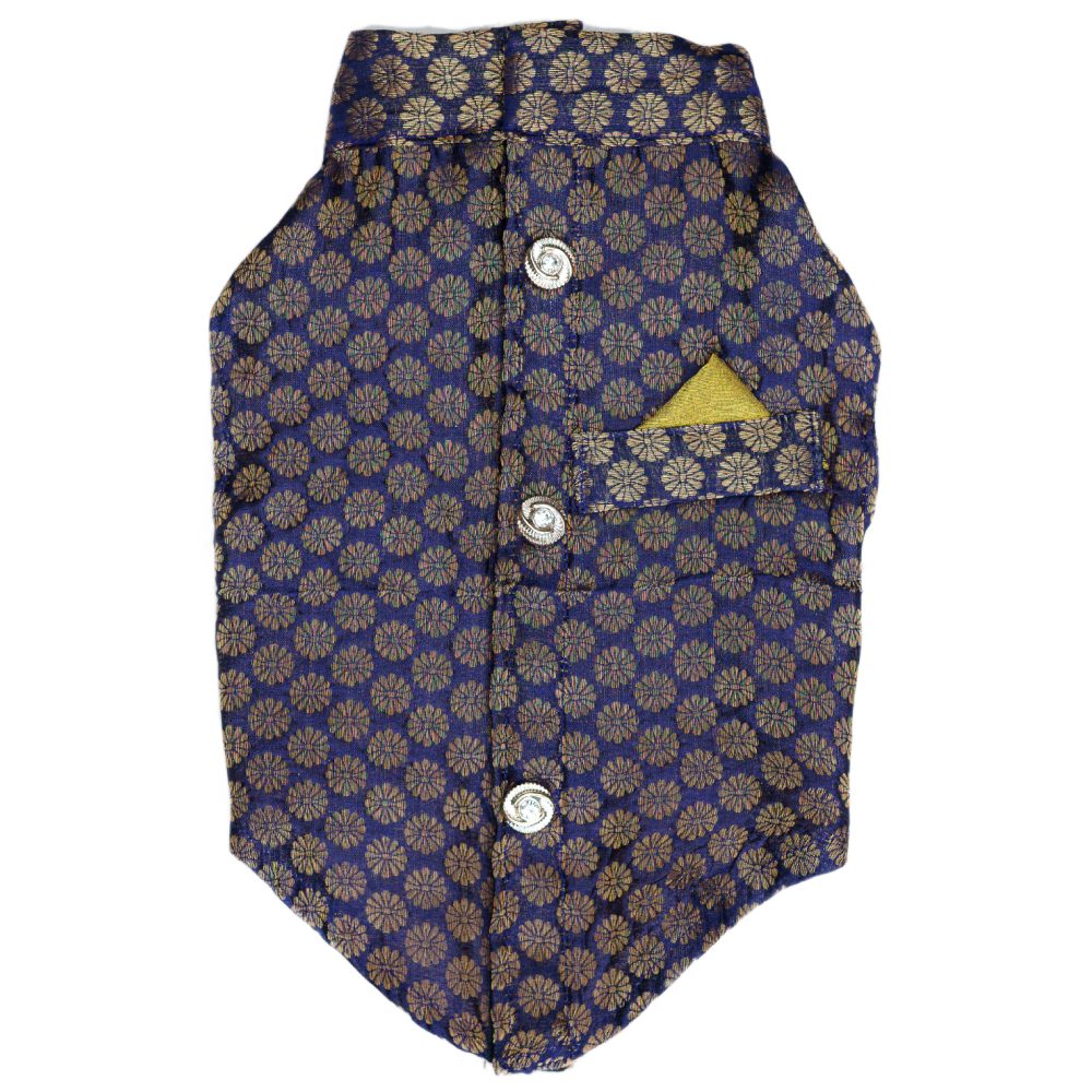 Pawgypets Sherwani for Dogs and Cats (Navy Blue) Both-Clothing & Accessories Pawgypets Dropship 3XL