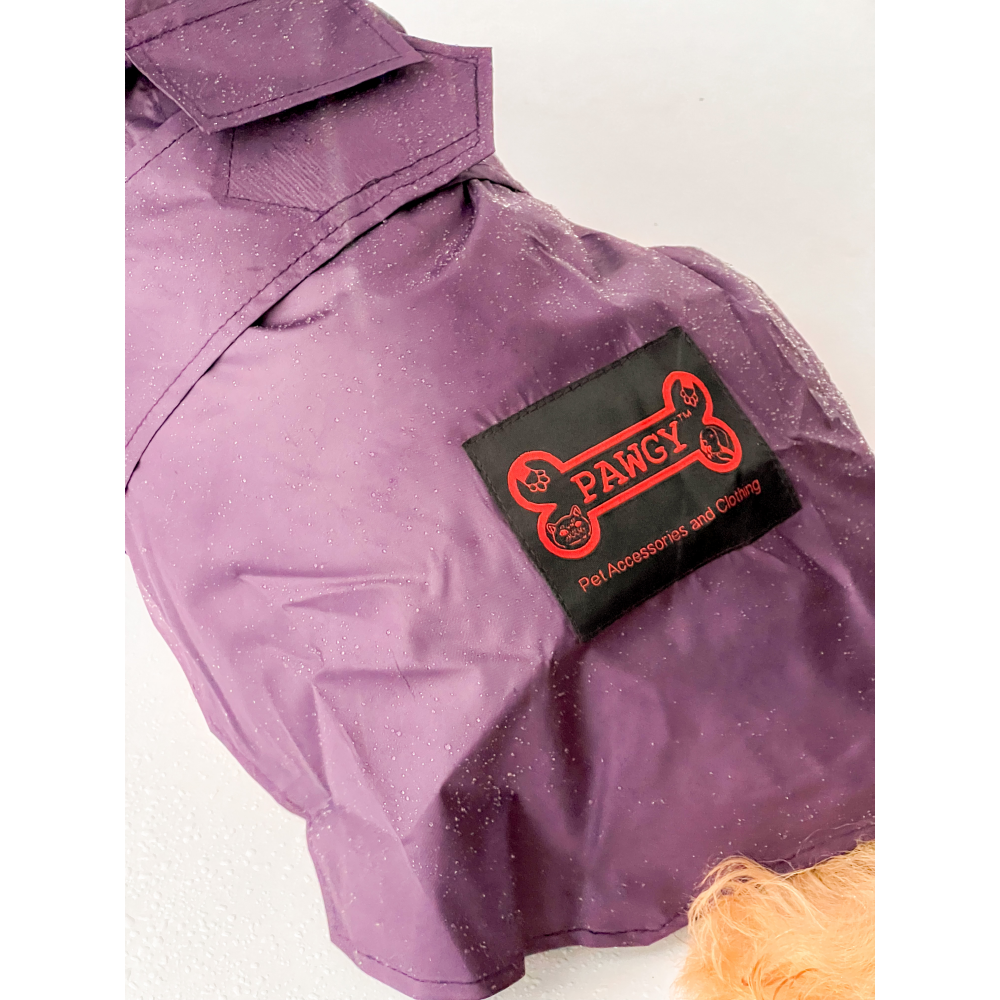 Pawgypets Raincoat for Dogs and Cats (Purple)