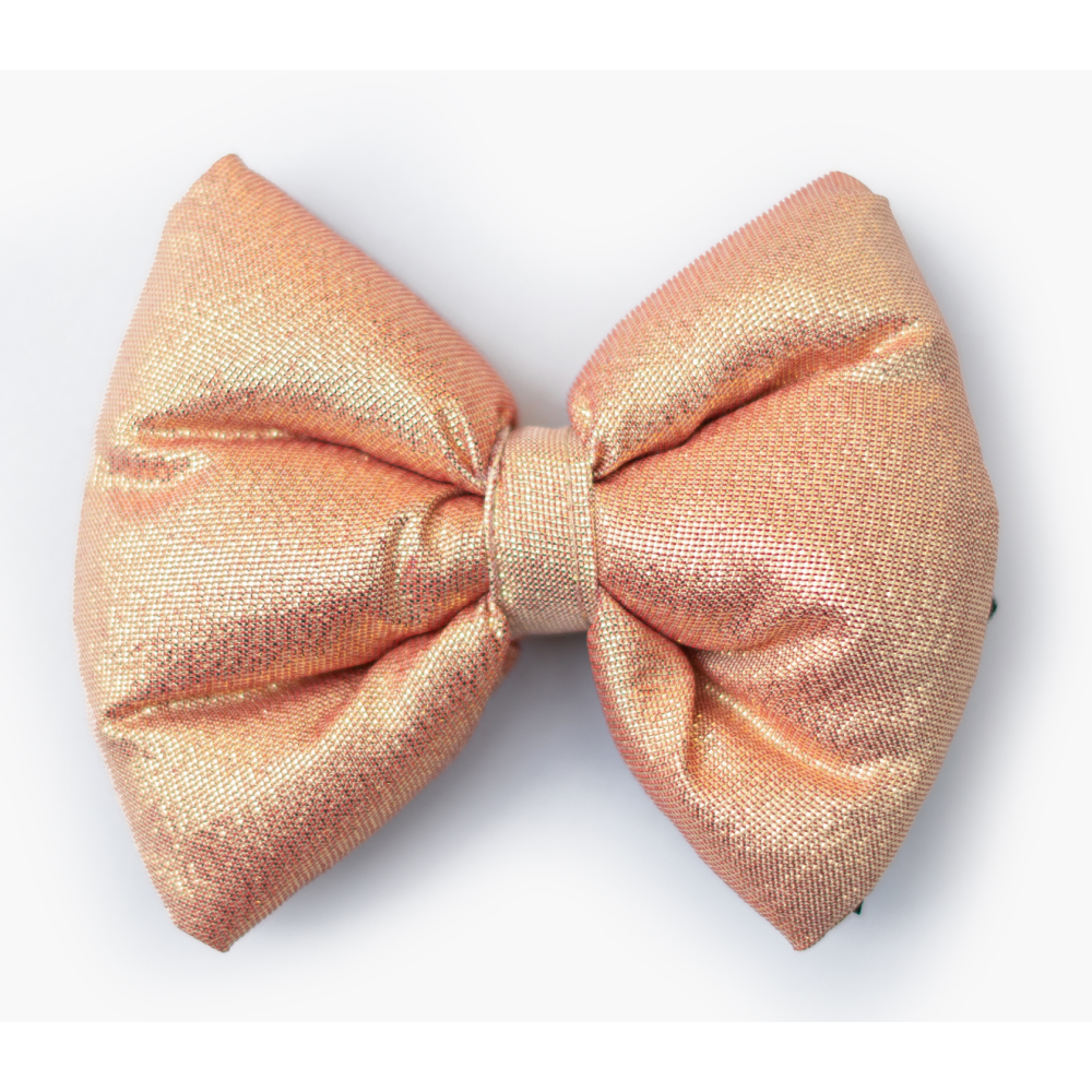 Pawgypets Party Wear Bowtie for Dogs and Cats (Rose Gold)