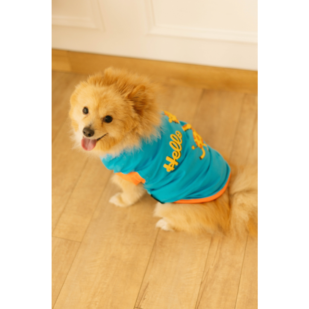 Pet Set Go Giraffe T-shirt for Dogs (Blue)