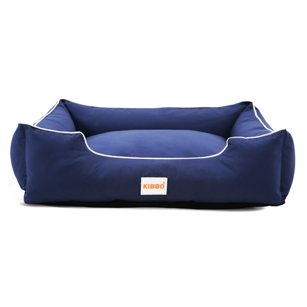 Kibbo Pet Bed with Chew Proof and Water Repellent Fabric For Dogs and Cats (Blue)
