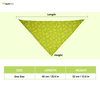 Skatrs Bandana for Dogs Perfect for Trendy Pets (Green ) Both-Clothing & Accessories Skatrs