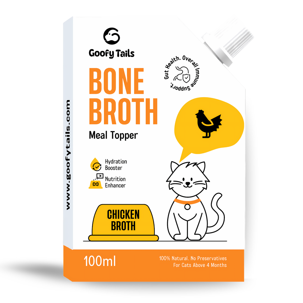 Goofy Tails Chicken Bone Broth for Cats