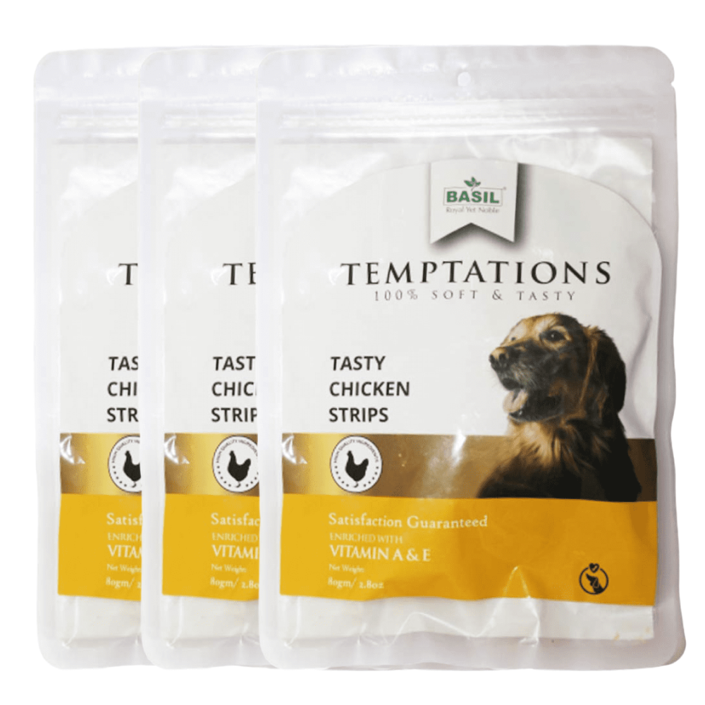 Basil Temptations Chicken Strips Dog Treat