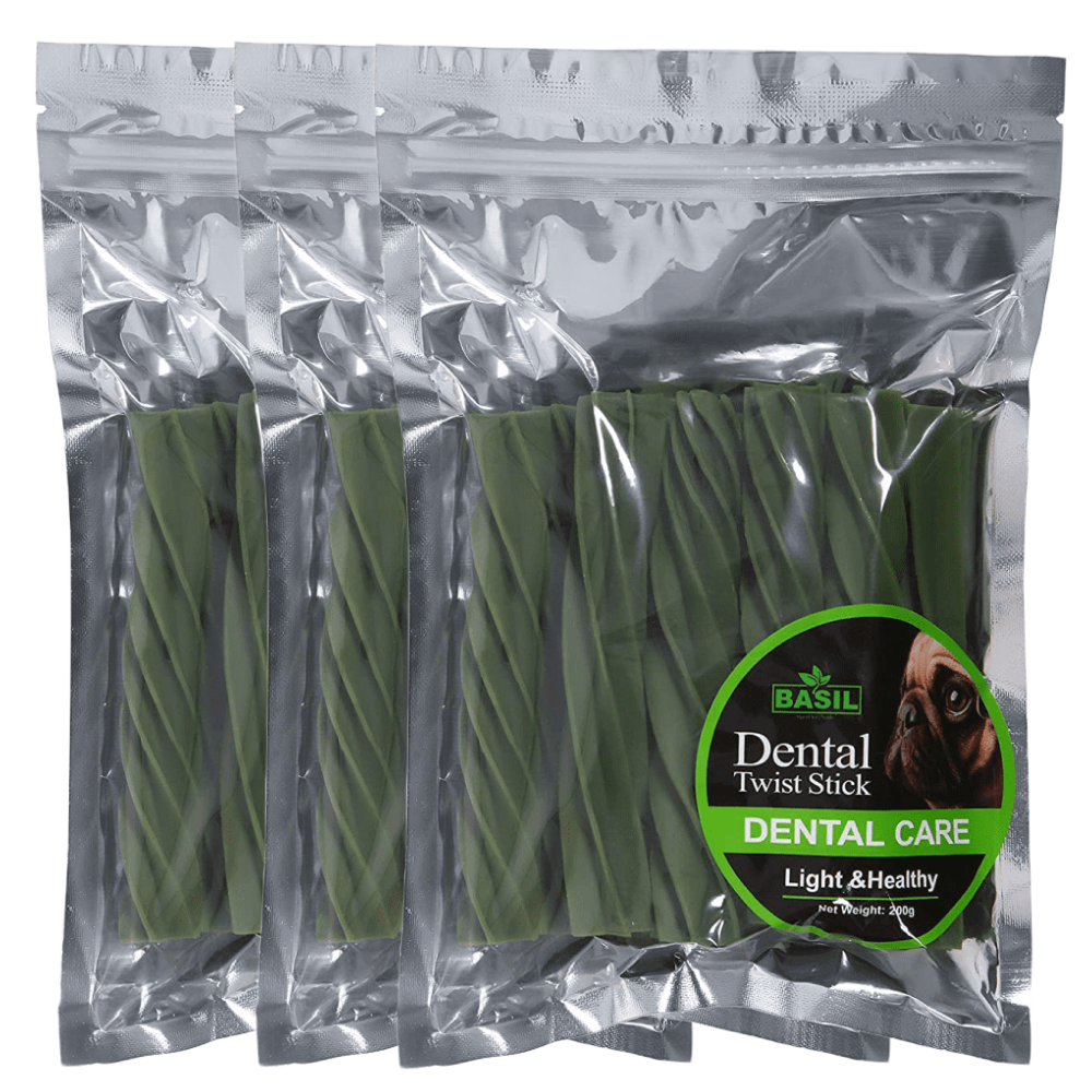 Basil Dental Care Stick Chew Dog Treats Dog Treats + Others Basil 3x200g
