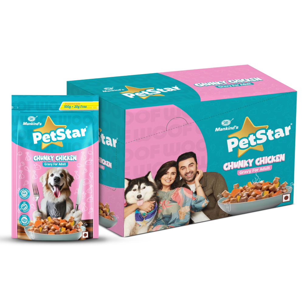 Mankind Petstar Chunky Chicken Gravy Adult Dog Wet Food