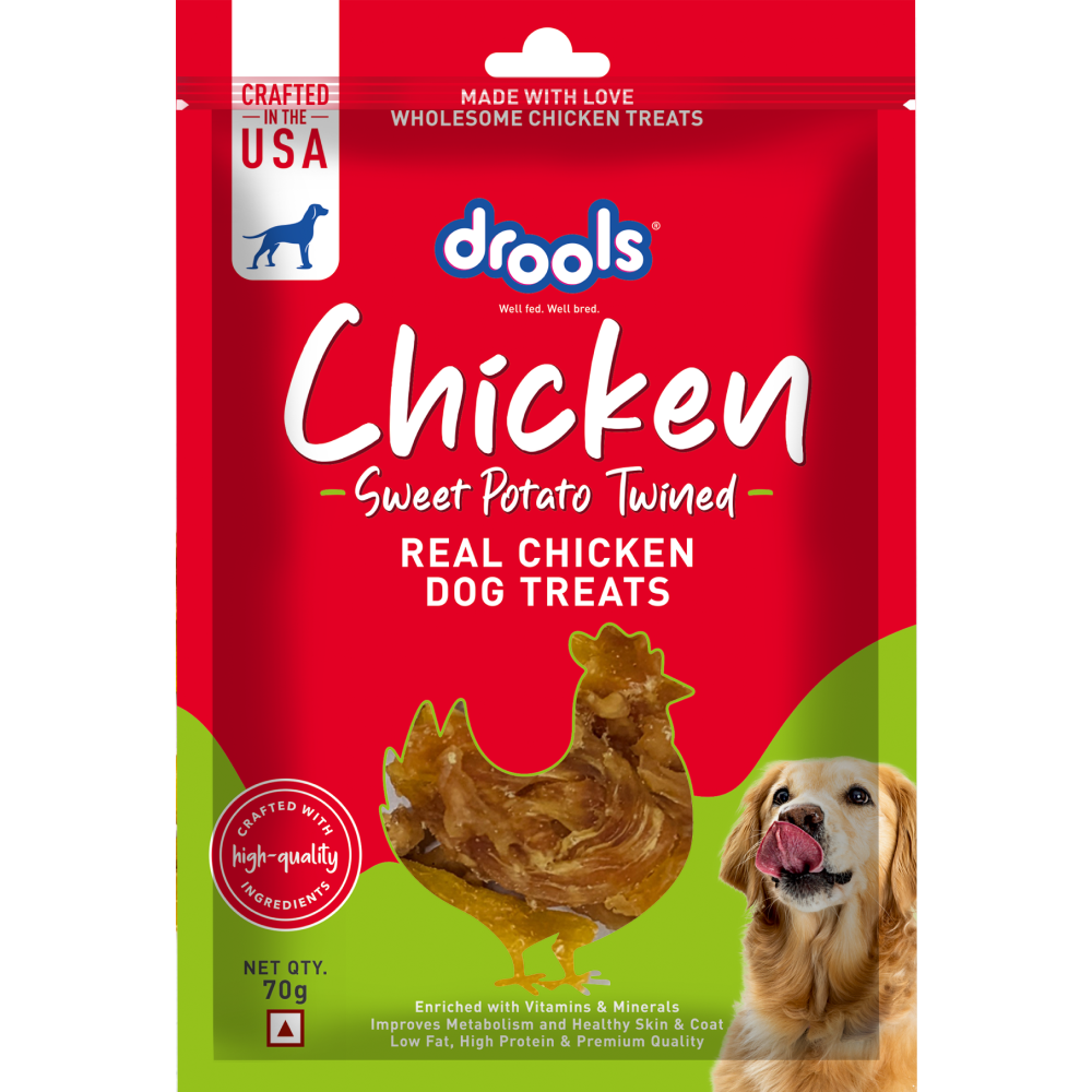 Drools Sweet Potato Twined Dog Treats Dog Treats + Others Drools 70g