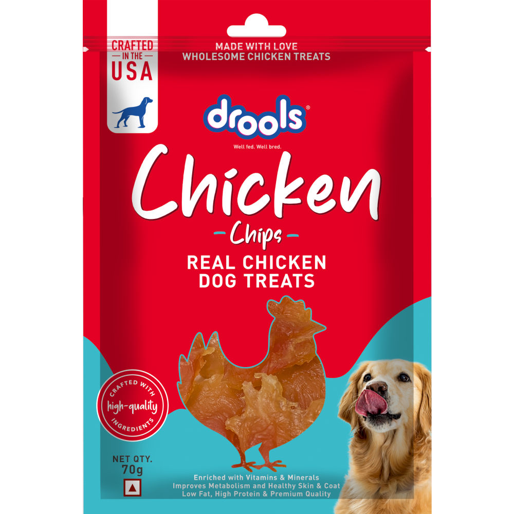 Drools Chicken Chips Dog Treats Dog Treats + Others Drools 70g