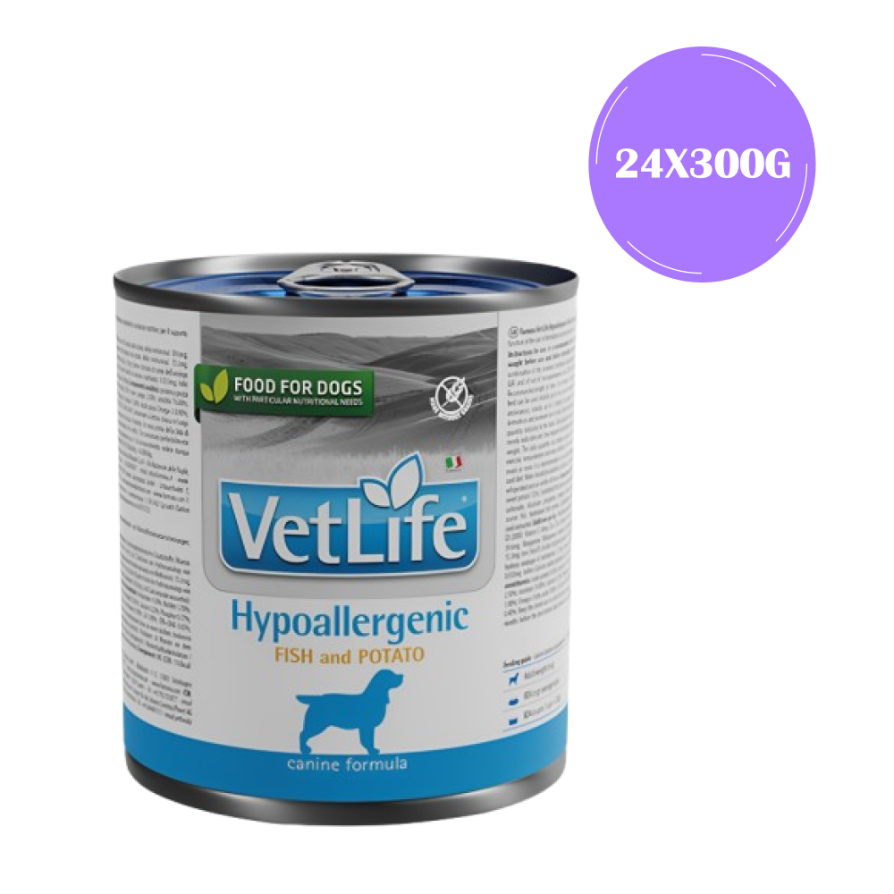 Farmina Vet Life Fish and Potato Hypoallergenic Dog Wet Food Dogs-Wet Food Farmina Vet Life 24x300g