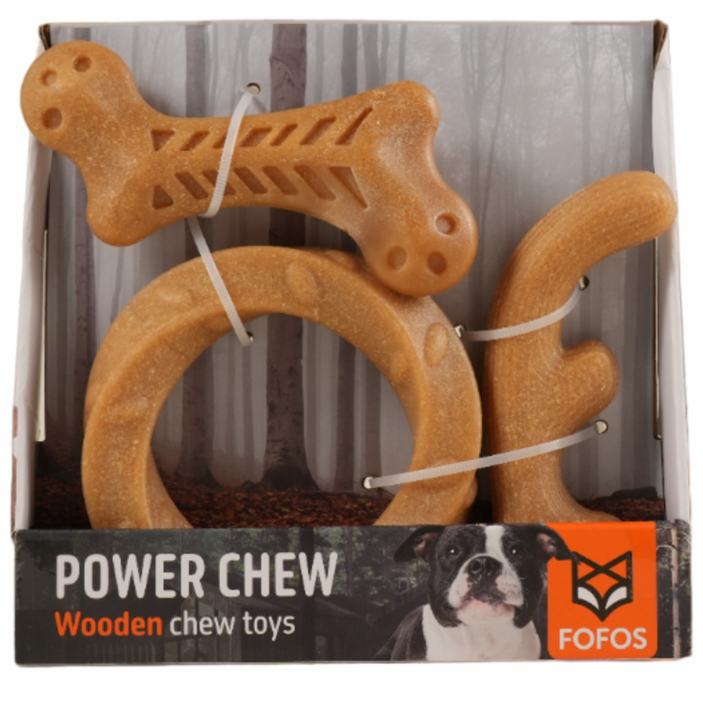 Barkbutler x Fofos Wooden Stix Chew Toy for Dogs (Small) Dogs-Toys Barkbutler Pack of 3