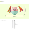 Barkbutler x Fofos Crazy Tumbler Pig Toy for Cats