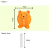 Barkbutler x Fofos Latex Fox Ball Squeaky Toy for Dogs (Orange)