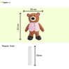 Barkbutler x Fofos Latex Bear Squeaky Toy for Dogs (Brown) Dogs-Toys Barkbutler