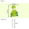Barkbutler x Fofos Alligator Tough Squeaky Toy for Dogs | For Medium Chewers (Green)