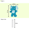 Barkbutler x Fofos Elephant Tough Squeaky Toy for Dogs | For Medium Chewers (Blue)