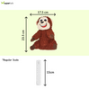 Barkbutler x Fofos Monkey Tough Squeaky Toy for Dogs | For Medium Chewers (Brown) Dogs-Toys Barkbutler
