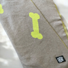 Talking Dog Club Bone Print Viscose Blanket For Dogs (Ivory and Green) Both-Bedding, Mats & Travel Supplies Talking Dog Club Dropship