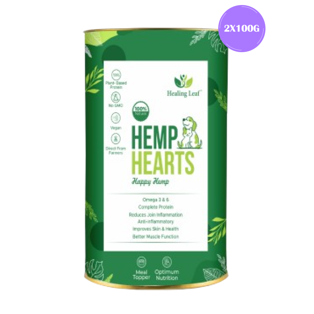 Healing Leaf Hemp Hearts for Dogs and Cats