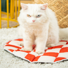 Pet Set Go Cozy Checks Mat for Cats (Red) Cats-Bedding, Mats & Travel Supplies Pet Set Go Dropship