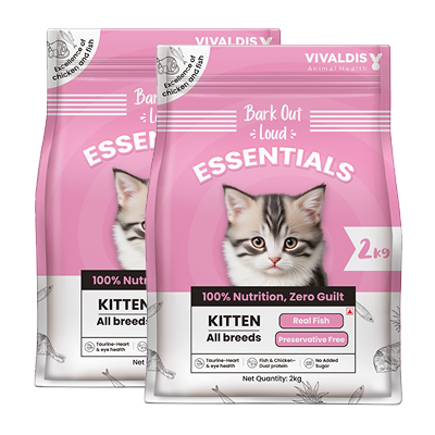 Bark Out Loud Essentials Real Fish Kitten Dry Food