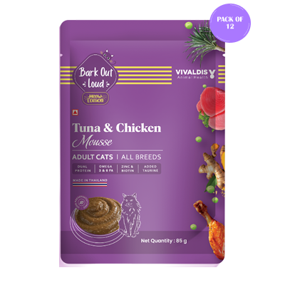 Bark Out Loud Fresh Tuna & Chicken Mousse Cat Wet Food