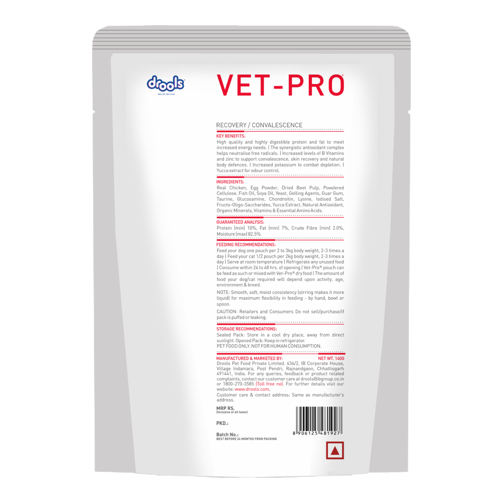 Drools VET PRO Recovery/Convalescence Pet Wet Food Dogs-Wet Food Drools VET PRO