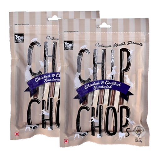 Chip Chops Chicken and Codfish Sandwich Dog Treats