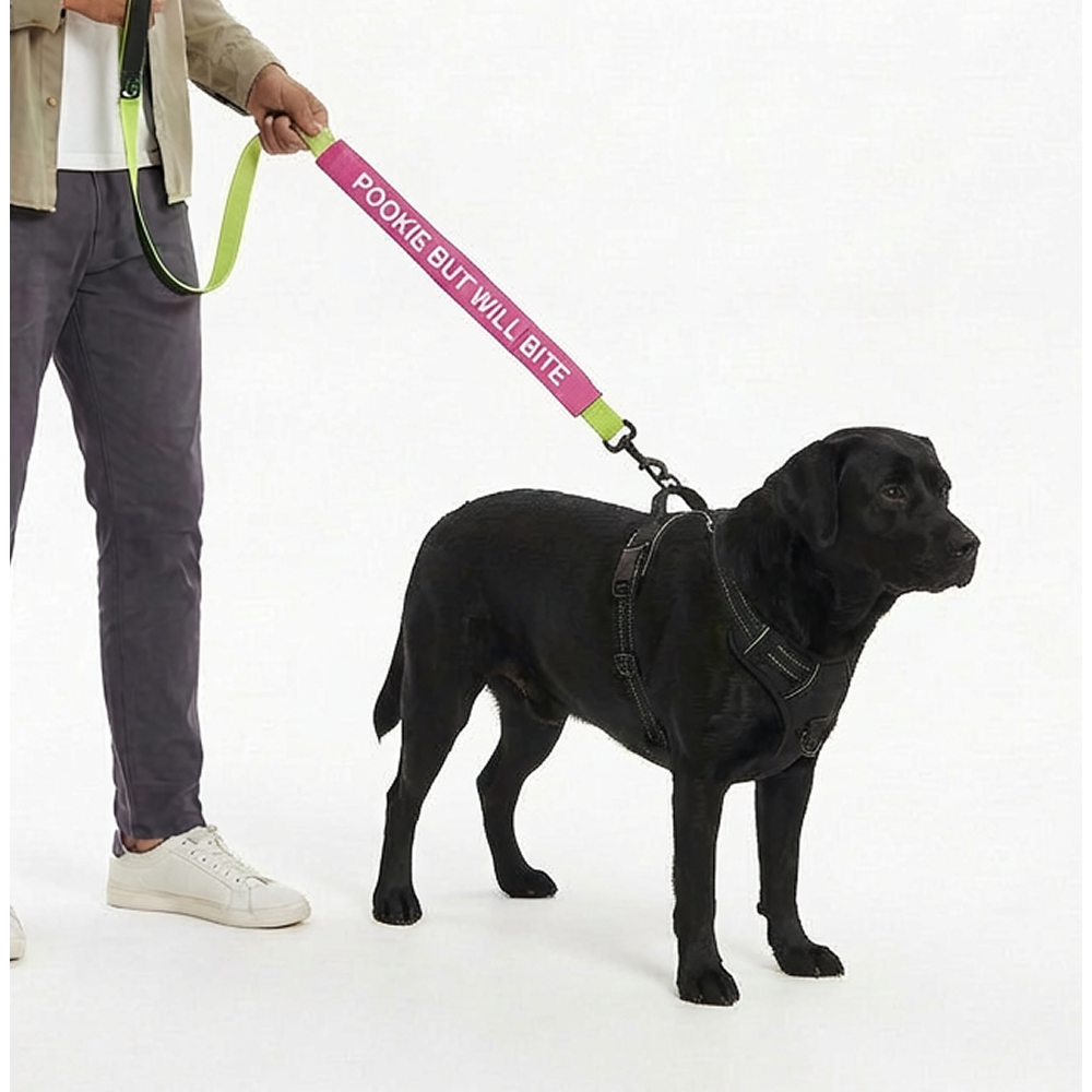 Funny Leash Sleeves for Dogs and Cats (Pink) Both-Collar, Leashes, harnesses Supertails
