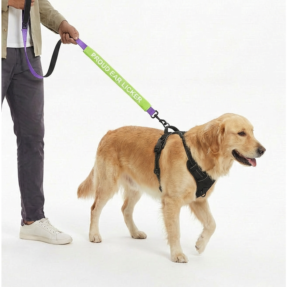 Funny Leash Sleeves for Dogs and Cats (Green) Both-Collar, Leashes, harnesses Supertails