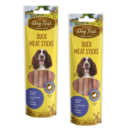 Dogfest Duck Meat Sticks Dog Treats Dog Treats + Others Petfest 2x45g