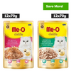 Me O Delite Tuna with Bonito and Tuna with Chicken Flake in Jelly Cat Wet Food Combo Cats-Wet Food Me O 24x70g