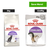Royal Canin Sterilised/Neutered 37 and Gravy Adult Cat Wet Food Combo Cats- Dry food Royal Canin 2kg+12x85g