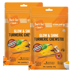Bark Out Loud Glow and Shine Turmeric Chew Stix for Dogs and Cats