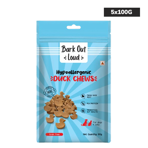 Bark Out Loud Hypoallergenic Duck Meat Treats for Cats and Dogs Dog Treats + Others Bark Out Loud 5x100g