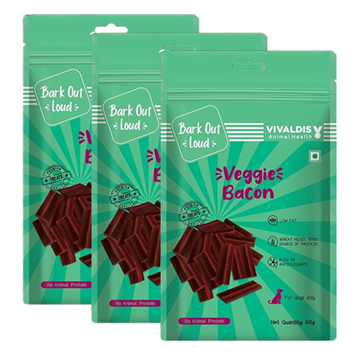 Bark Out Loud by Vivalidis Veggie Bacon Vegan Spanish Dog Treats