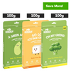 Fresh For Paws A Green Affair Grain Free & Vegan and Go Go Cottage Cheese and Oh My Greens Dog Wet Food Combo Dogs-Fresh Food Fresh For Paws 100g+100g+100g
