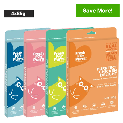 Fresh For Purrs Variety Pack Cats Wet Food Combo Cats-Wet Food Fresh For Purrs 4x85g