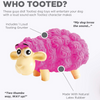 Outward Hound Tootiez Sheep Latex Rubber Toy for Dogs (Pink) Dogs-Toys Petstages